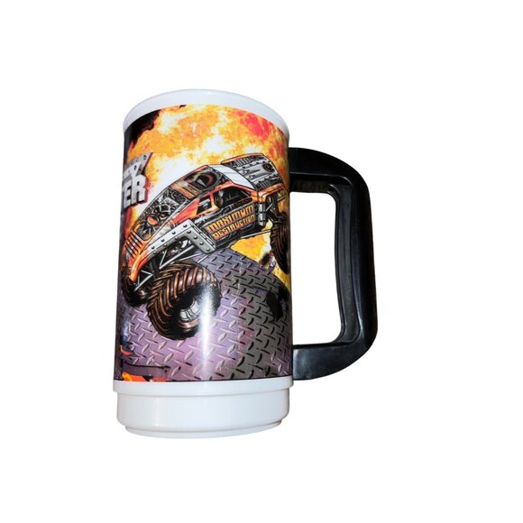 2009 Whirley DrinkWorks Monster Jam Truck Cup Grave Digger & Maximum Destruction - Picture 5 of 14